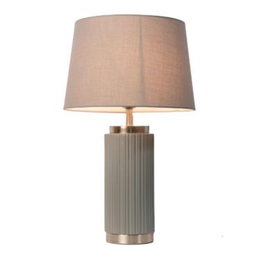 LACEY TABLE LAMP GREY/SILVER 59CM