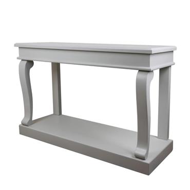 SCROLL CONSOLE TABLE WARM GREY 130CM