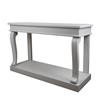 SCROLL CONSOLE TABLE WARM GREY 130CM
