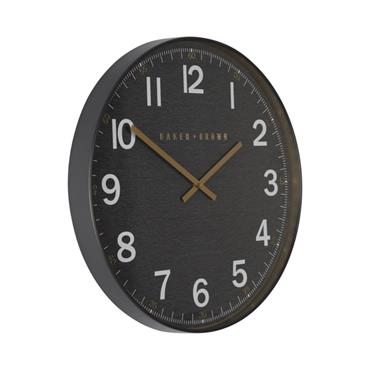 BAKER AND BROWN STATION CLOCK BLACK 50CM