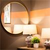 MODENA ROUND WALL MIRROR GOLD 90CM