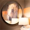 MODENA ROUND WALL MIRROR BLACK 90CM
