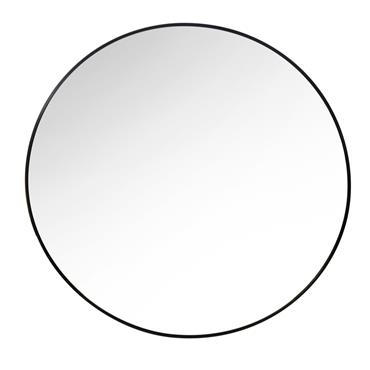 MODENA ROUND WALL MIRROR BLACK 90CM