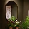MODENA OVAL WALL MIRROR GOLD 60X90CM