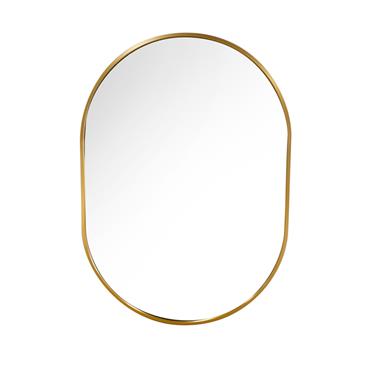 MODENA OVAL WALL MIRROR GOLD 60X90CM