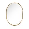 MODENA OVAL WALL MIRROR GOLD 60X90CM