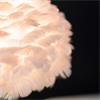 WHITE FEATHER TABLE LAMP 50CM