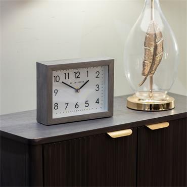 BAKER AND BROWN MANTEL CLOCK LIMESTONE