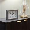 BAKER AND BROWN MANTEL CLOCK LIMESTONE