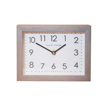 BAKER AND BROWN MANTEL CLOCK LIMESTONE