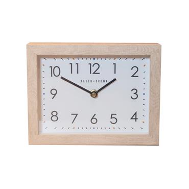 BAKER AND BROWN MANTEL CLOCK OAK
