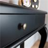SCROLL BLACK CONSOLE TABLE 90CM