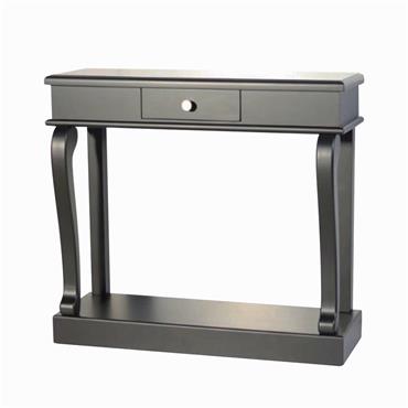 SCROLL BLACK CONSOLE TABLE 90CM