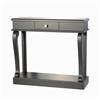 SCROLL BLACK CONSOLE TABLE 90CM