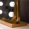 HOLLYWOOD BULB ARCH VANITY MIRROR GOLD