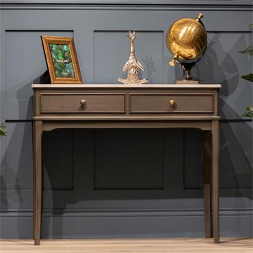 MONROE 2 DRAWER CONSOLE WITH MARBLE TOP