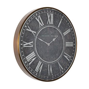 BAKER AND BROWN ATLAS WALL CLOCK 51CM