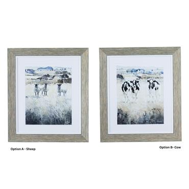 CURIOUS CHATTER FRAMED PRINT 58x50cm