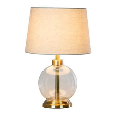 BELLA GLASS LAMP GOLD 45CM