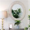 YVETTE CREAM ROUND MIRROR