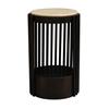 DARK TAVERTINE MISHA SIDE TABLE