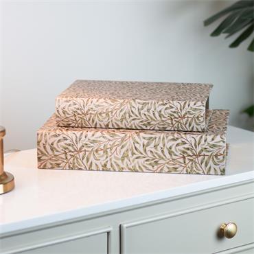 SET OF TWO WILLOW BOOK BOXES