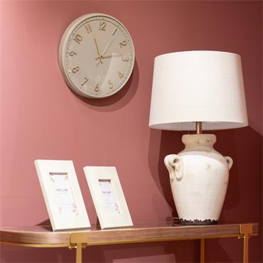 EMBER WALL CLOCK - TAUPE 36CM