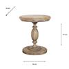 MARWOOD ROUND PILLAR SIDE TABLE