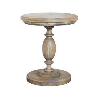 MARWOOD ROUND PILLAR SIDE TABLE