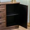 DARK TEAK RAY SIDEBOARD