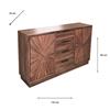 DARK TEAK RAY SIDEBOARD