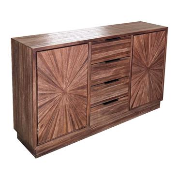 DARK TEAK RAY SIDEBOARD
