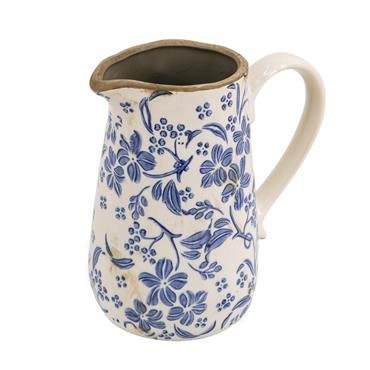 BLUE FLORAL JUG