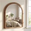 STEPPED ARCHED WALL MIRROR NATURAL