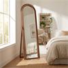STEPPED ARCHED FLOOR STANDING MIRROR NATURAL