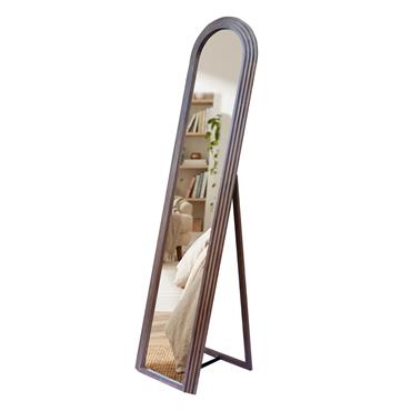 STEPPED ARCHED FLOOR STANDING MIRROR NATURAL