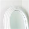 STEPPED ARCHED FLOOR STANDING MIRROR WHITE