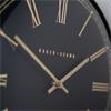 GOLD AND BLACK PESARO WALL CLOCK 36CM