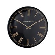 GOLD AND BLACK PESARO WALL CLOCK 36CM
