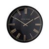 GOLD AND BLACK PESARO WALL CLOCK 36CM