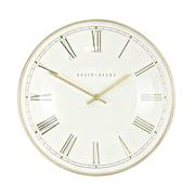 GOLD AND WHITE PESARO WALL CLOCK 36CM