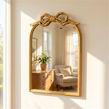 CLAYTON MIRROR WITH BOW 50CM