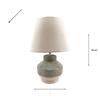 PRESLEY CERAMIC BEDSIDE LAMP 36CM
