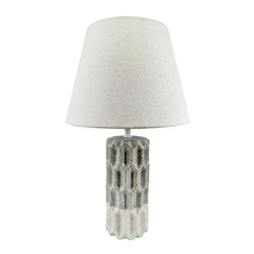 PRESLEY CERAMIC BEDSIDE LAMP 41CM