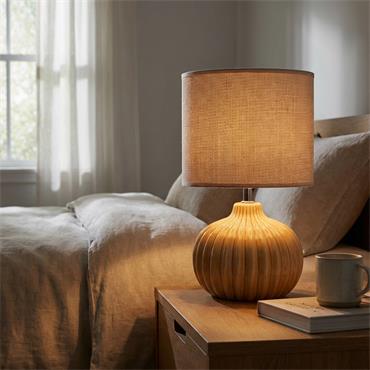 DAKOTA CERAMIC LAMP YELLOW 35CM