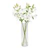 REAL TOUCH LILLIES VASE WITH FAUX WATER 70CM