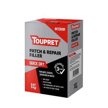 TOUPRET 1KG PATCH & REPAIR FILLER QUICK DRY