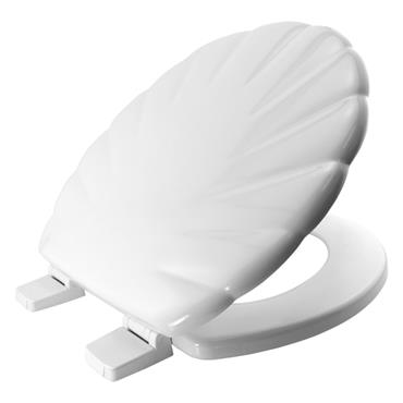 BEMIS SHELL TOILET SEAT WHITE [TAMPA]