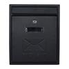 CONTEMPORARY POST BOX BLACK