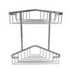 TEMA WIRE 2 TIER CORNER SHOWER BASKET CHROME